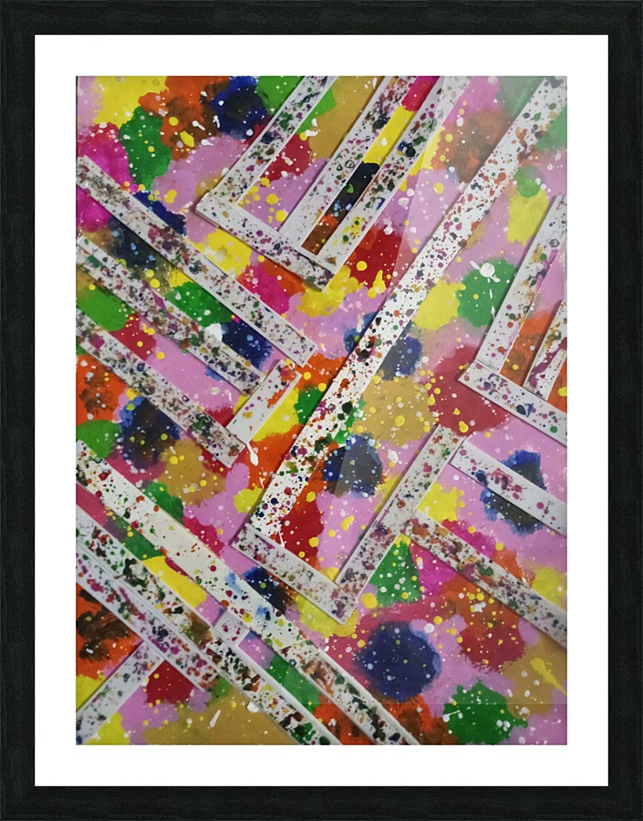 Abstract colour pattern. Picture Frame print