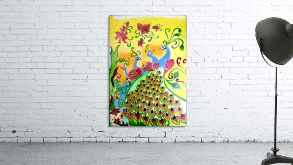 peacock designs Wall Preview