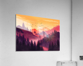 Flat Landscape Mount 2 Acrylic Print