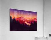 Flat Landscape Mount 3 Acrylic Print