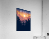 Flat Landscape Climbing Acrylic Print