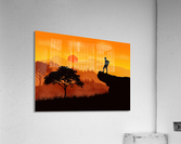 Flat Landscape Climbing 1 Acrylic Print