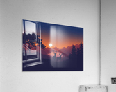 Flat Landscape Deer Acrylic Print