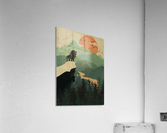 Flat Landscape Lion Acrylic Print