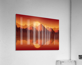 Flat Landscape Sunset Acrylic Print