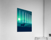 Flat Landscape Deer 2 Acrylic Print