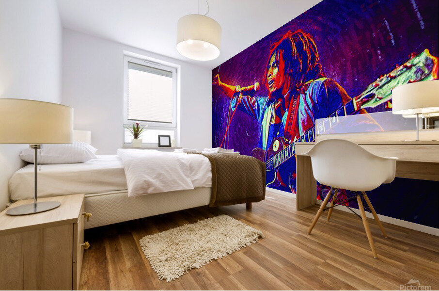 Bob Marley Mural print