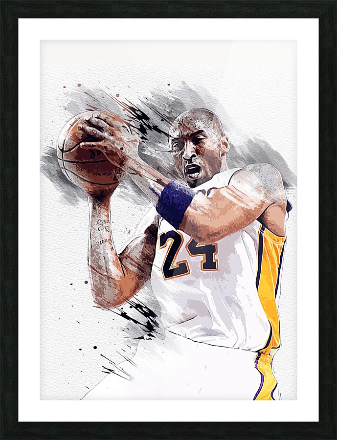 Kobe Bryant 24 Picture Frame print