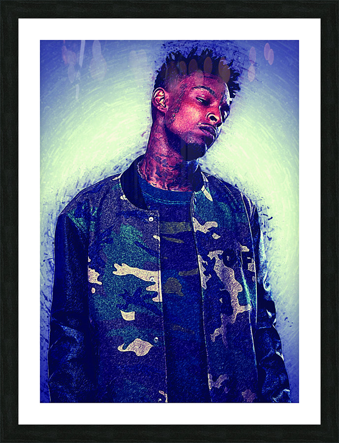 21 SAVAGE  Picture Frame print