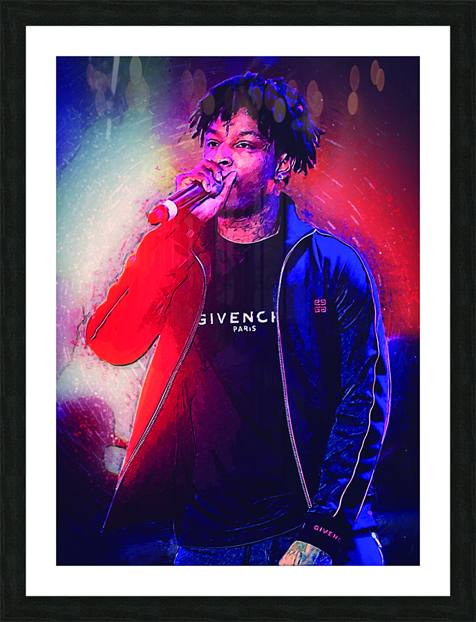 21 SAVAGE  Picture Frame print