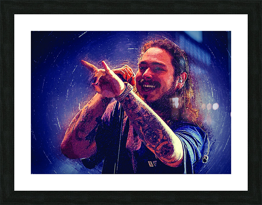 Post Malone  Picture Frame print