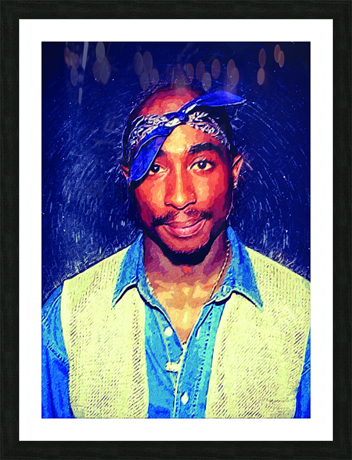 TUPAC SHAKUR  Picture Frame print