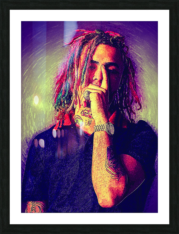 LIL PUMP Picture Frame print