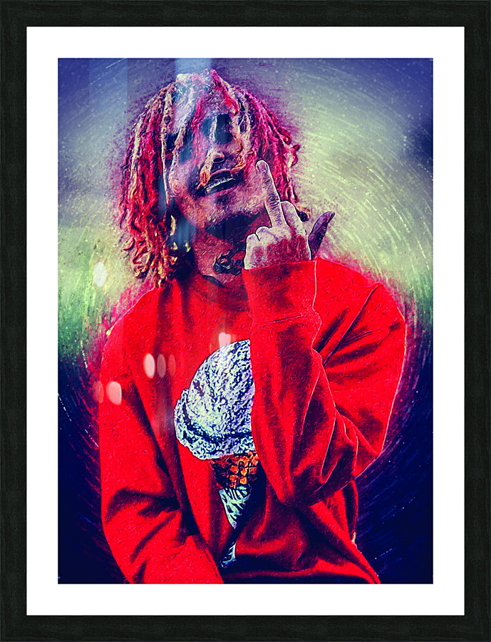 LIL PUMP  Picture Frame print