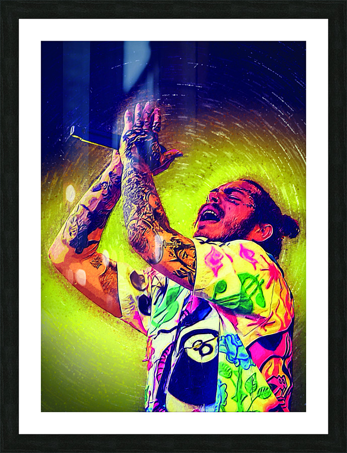 Post Malone  Picture Frame print