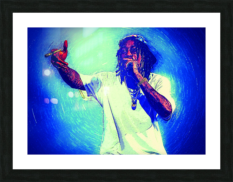 WIZ KHALIFA  Picture Frame print