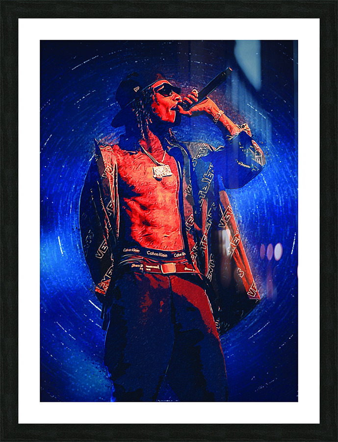 WIZ KHALIFA  Picture Frame print
