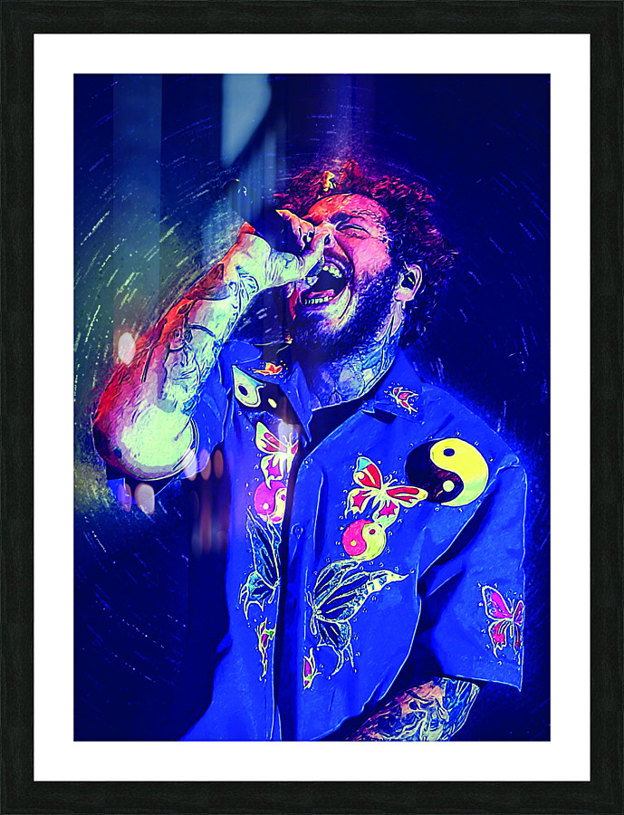 Post Malone  Picture Frame print