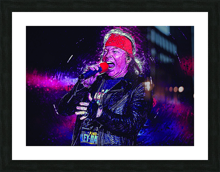 Axl Rose Picture Frame print