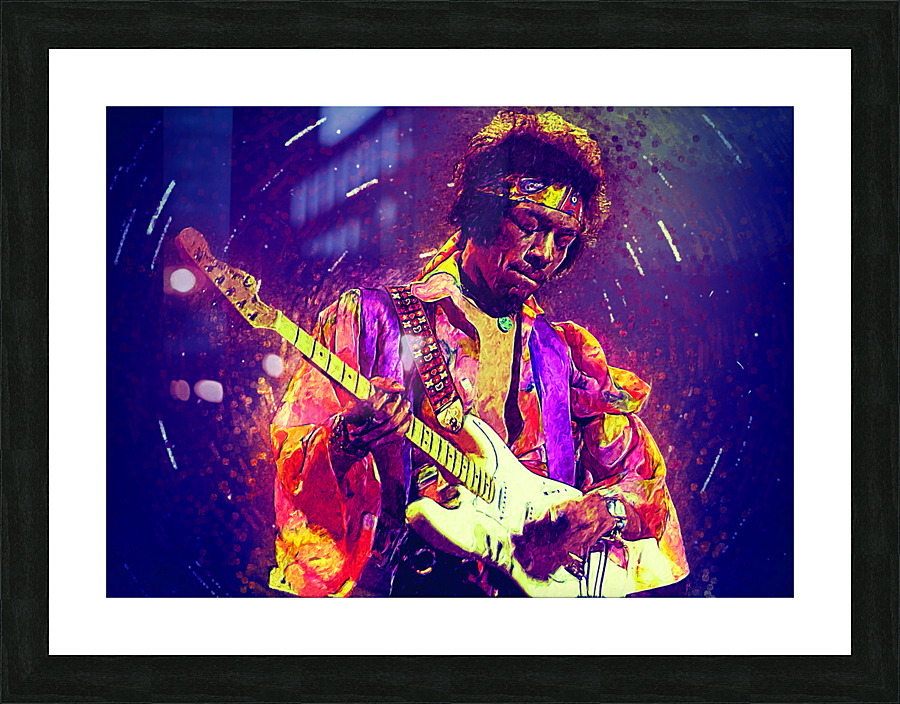 Jimi Hendrix Picture Frame print