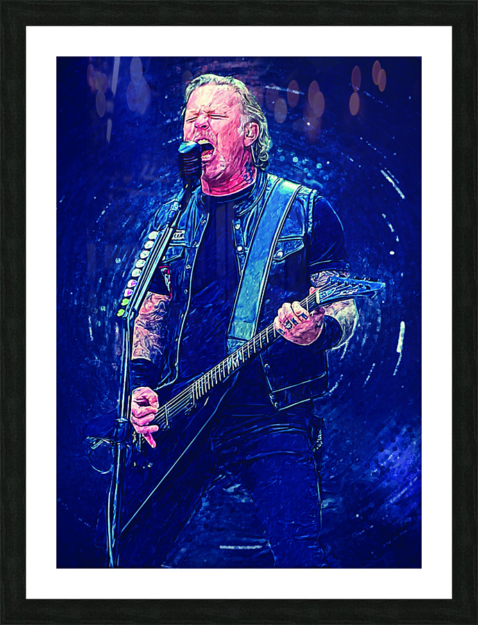James Hetfield Picture Frame print