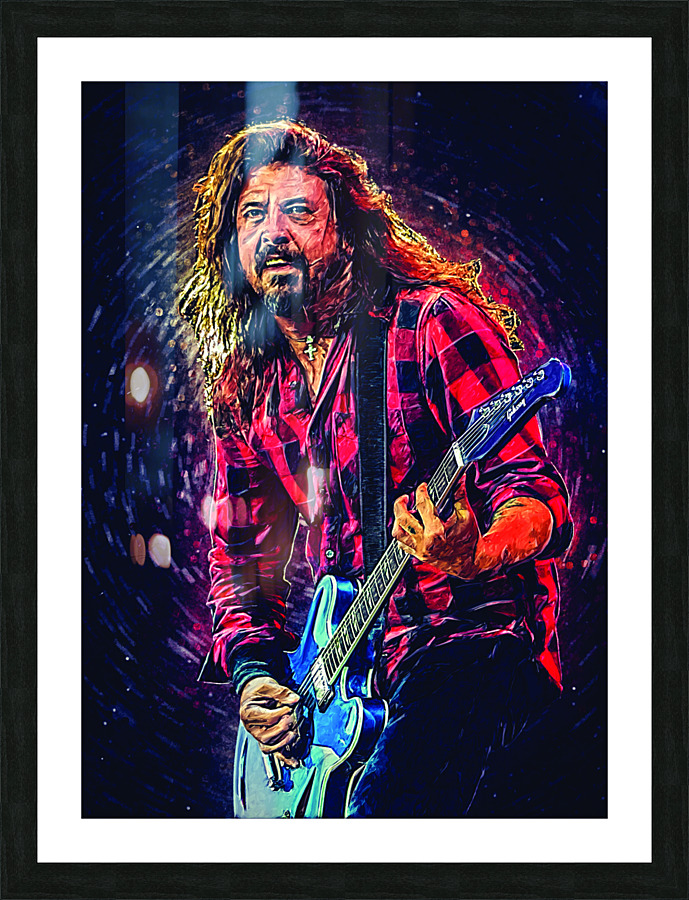 Dave Grohl Picture Frame print