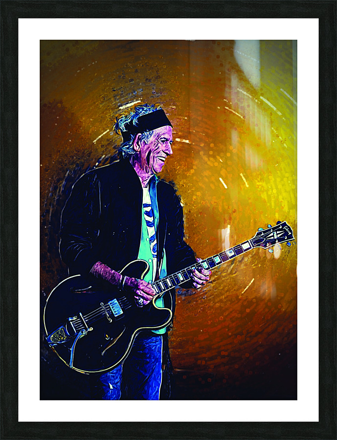 Keith Richards Picture Frame print