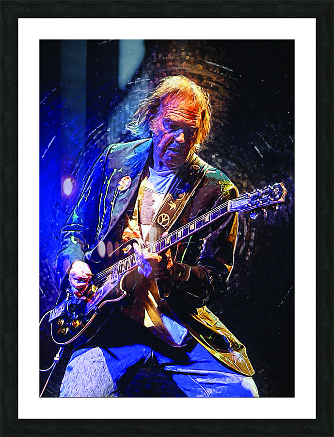 Neil Young Picture Frame print