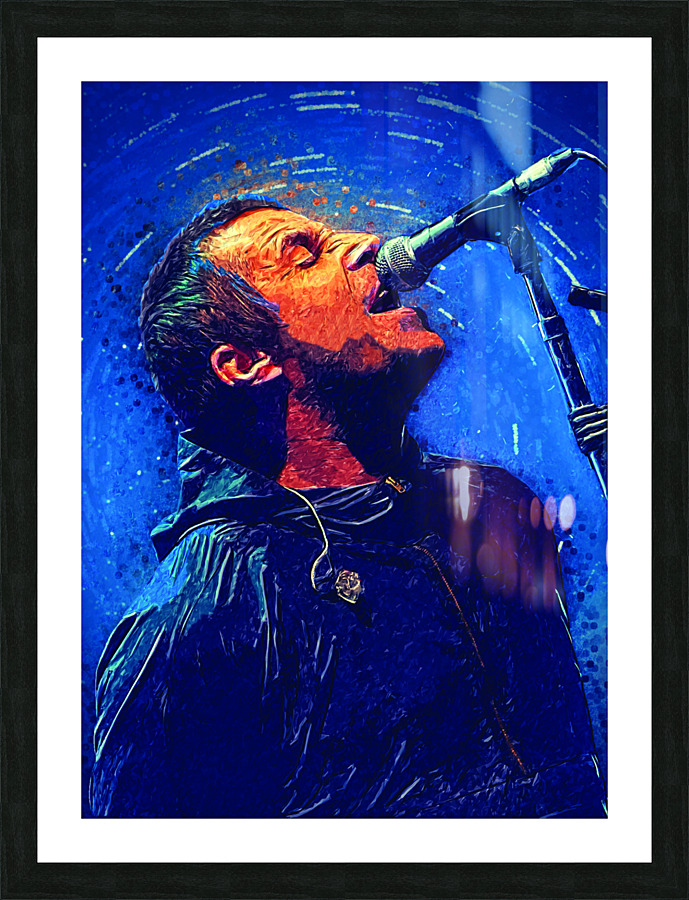 Liam Oasis Picture Frame print