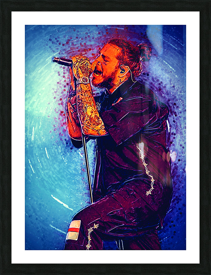 Post Malone Picture Frame print