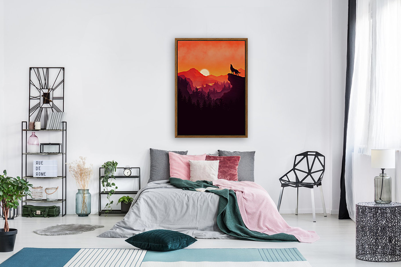 Flat Landscape Wolf Reproduction