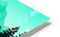 Flat Landscape Climber HD Metal print