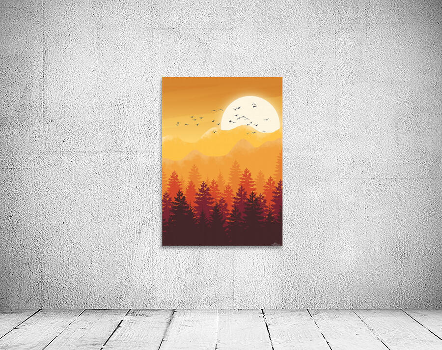 Flat Landscape Mount Wall Preview