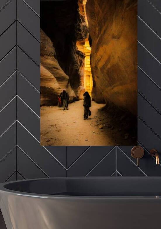 Siq Bedouin - Petra Jordan by Kevin Savage-Davis