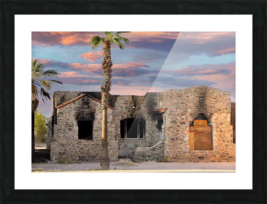 Burned Picture Frame print