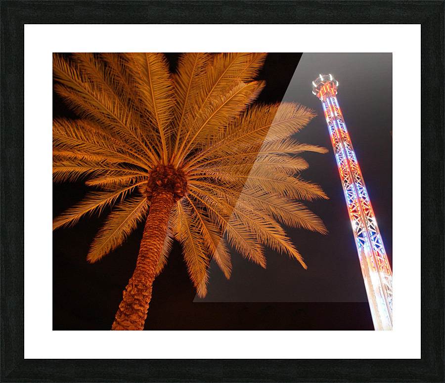 PALM N TOWER Picture Frame print