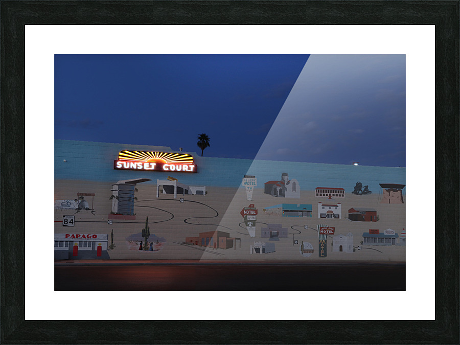 Sunset Court Picture Frame print