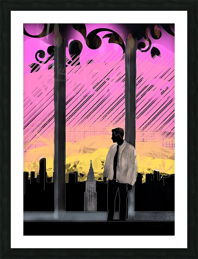 city boy Picture Frame print