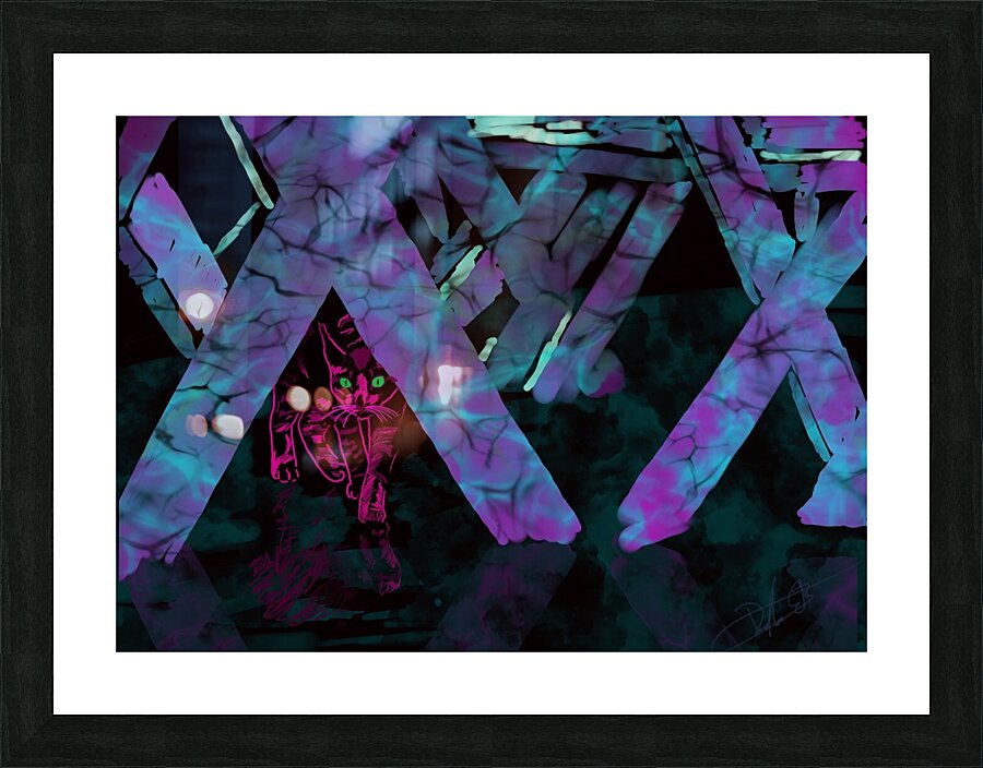 cat Picture Frame print