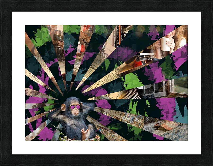 monkey Picture Frame print