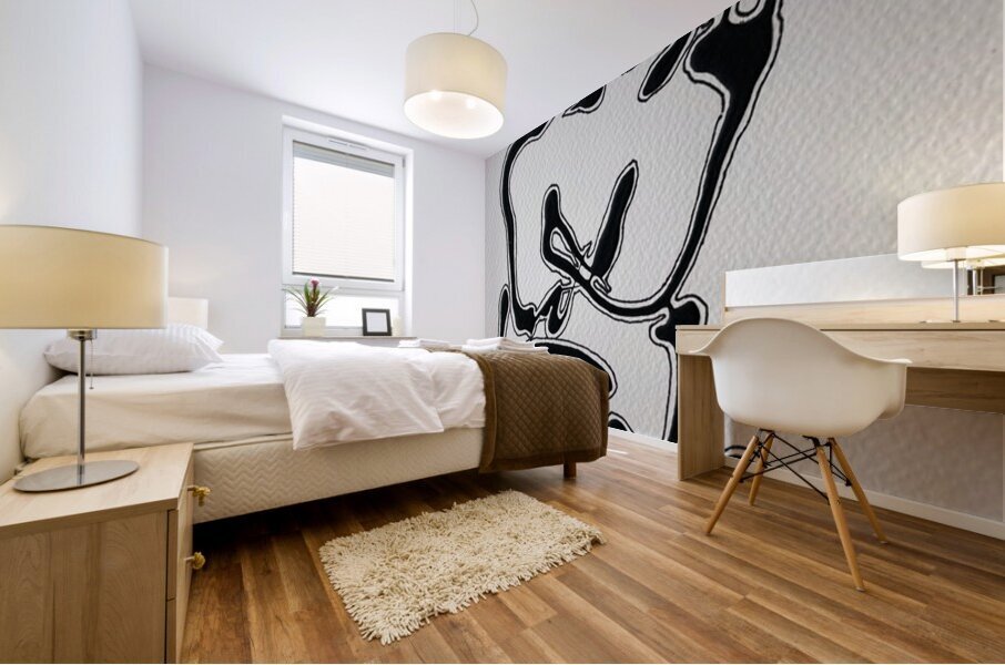 Gillian McConnell  - Lovers - Acrylic - 12”x15” Frame included Mural print