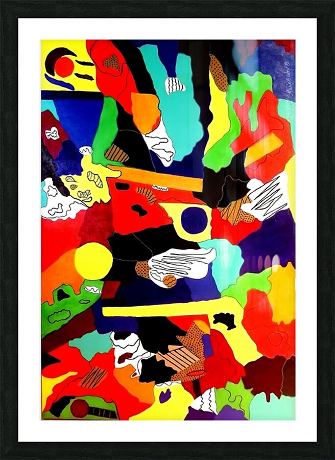 Marie Sisley Chancy -  La couleur creole  Acrylic  60x40 Picture Frame Printing