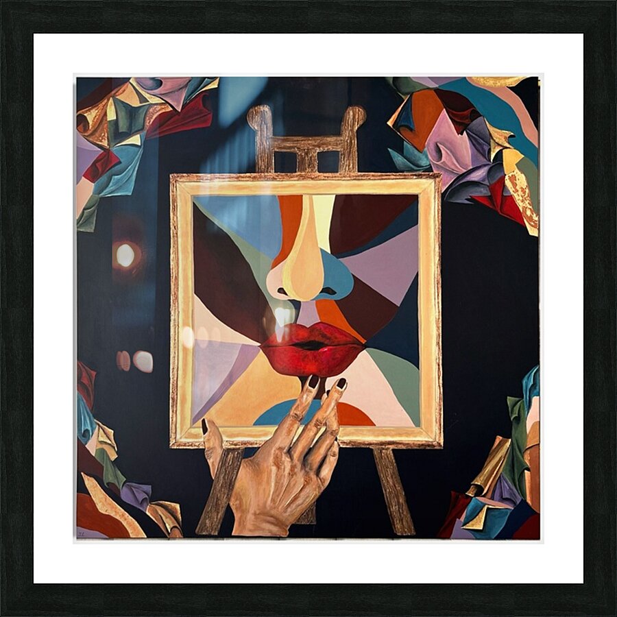 Yuliana Lytvar  - Revelation-Virtual  Mix Medium   47 x 47 Picture Frame Printing