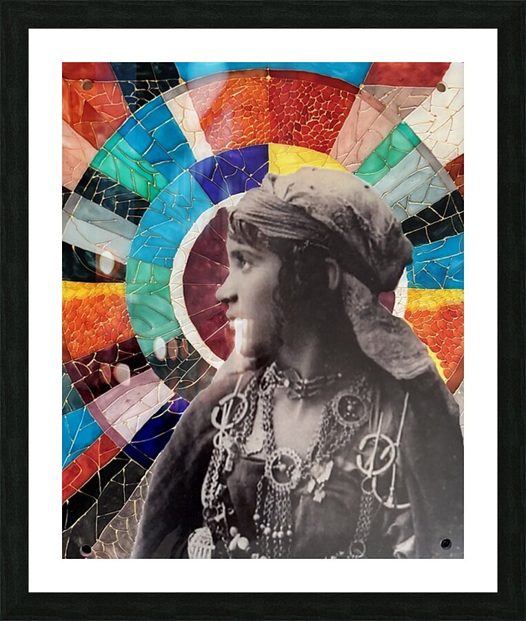 Sassi Sabrine - Femme du sud - Zeineb - Fileuse  Mix Medium  20x24 Picture Frame Printing