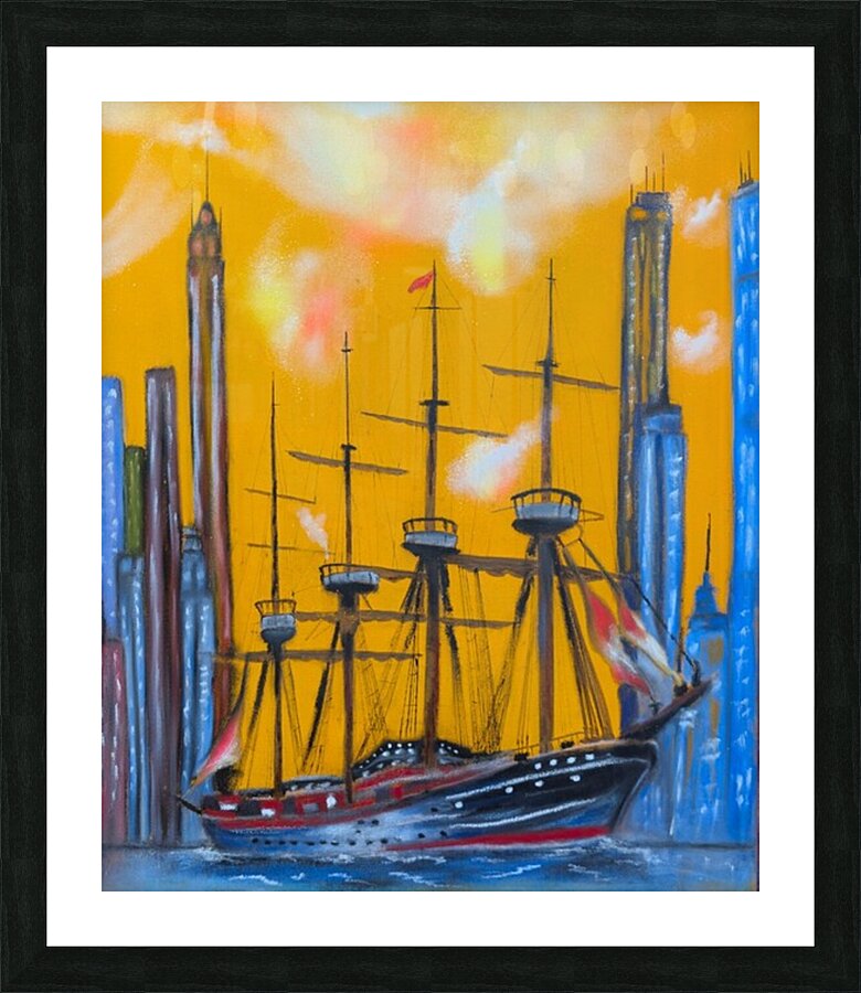 Shirley  Wagner -  Perdu Dubai  Oil Paiting  24 x 36 Picture Frame Printing