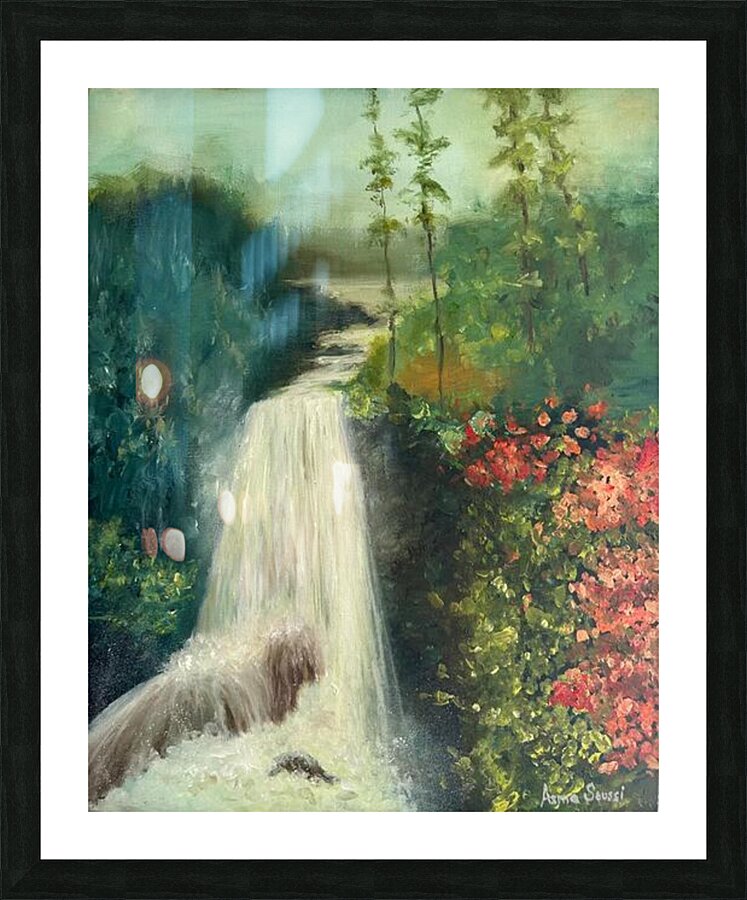 Asma Soussi  -  Lelan invincible  Oil Painting  11 x 14 Picture Frame print