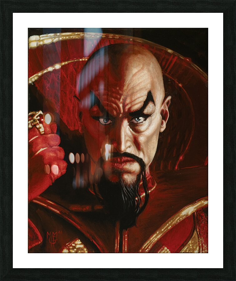 Mark Mitchell  - The Warlock  Ming the merciless from Flash Gordon played by Max von Sydow - Acrylic - 16x20 Picture Frame print