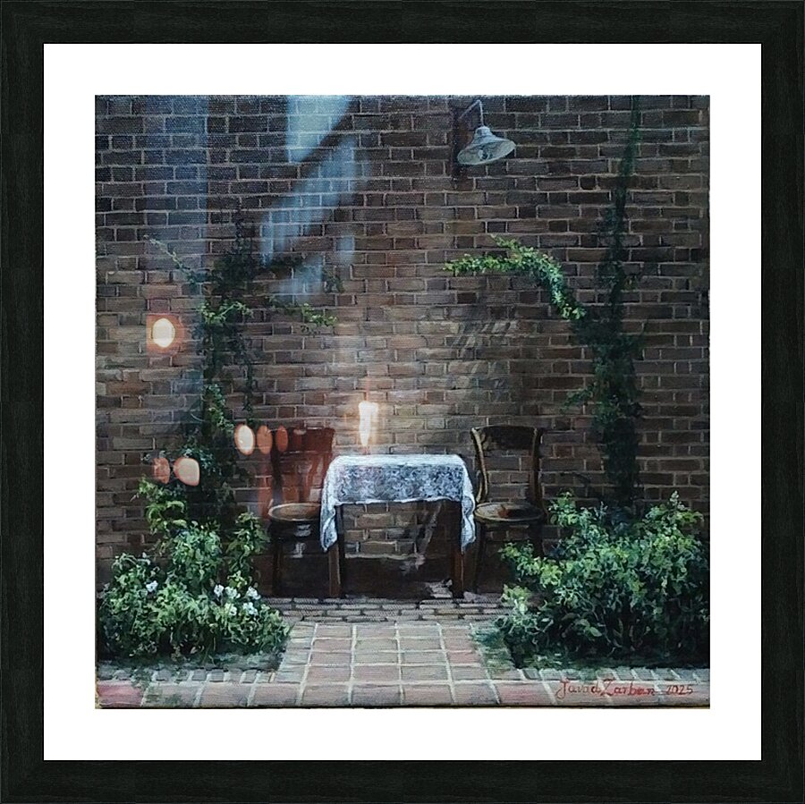 Javad Zarban -    Remembrance  of That Day - Oil Painting - 12 * 12 inches Picture Frame Printing