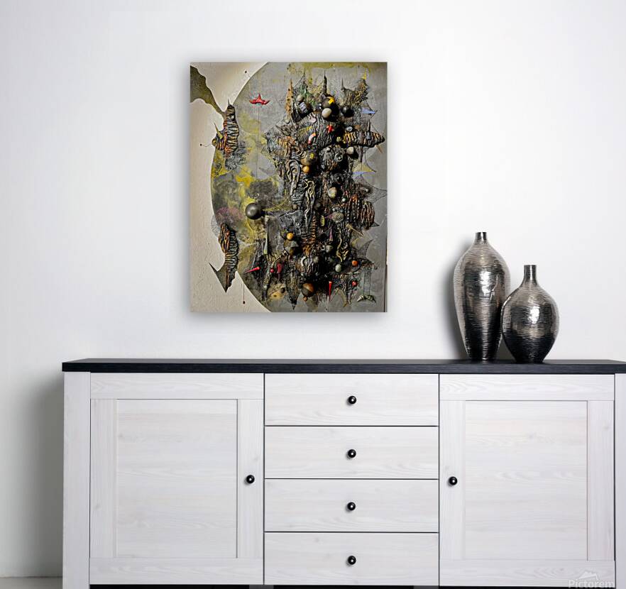 Jun Gueco Cruz  -  Dark Cloud  Mix  Medium  29.5 x 22.5 in Reproduction