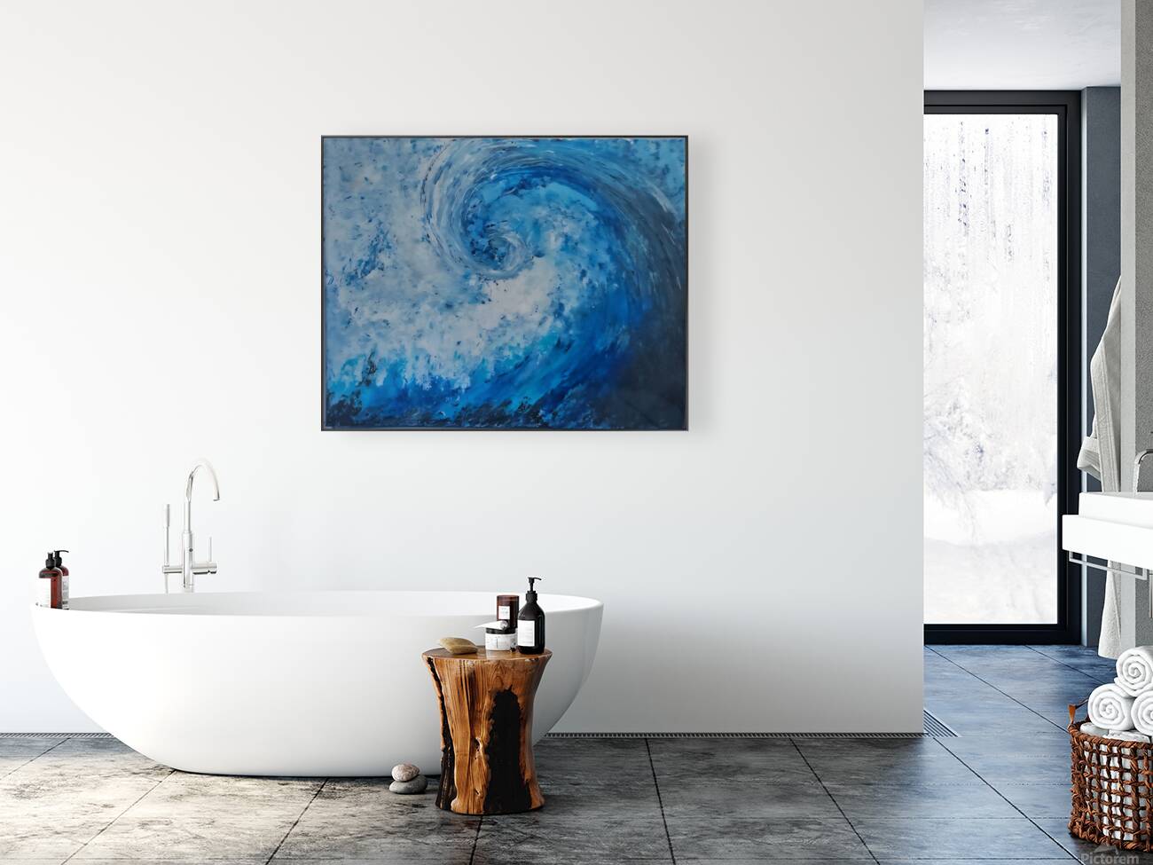 Seph Brock - Thalassophile  Mix Media : 20 x 16 Reproduction